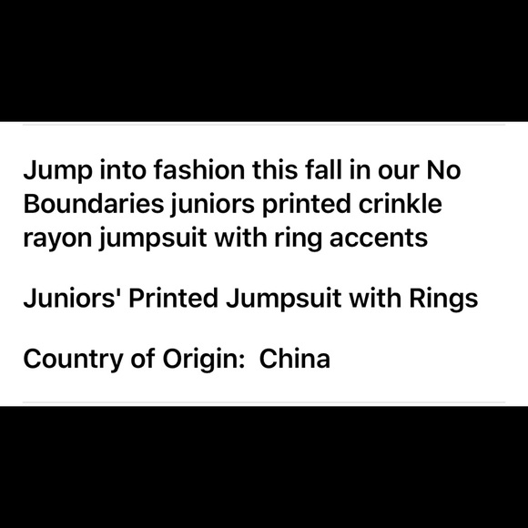 Host Pick 1/10 ππNo Boundaries Juniors Jumpsuit - Picture 6 of 7